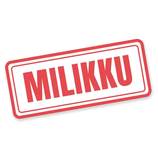 Stempel bertuliskan MILIKKU