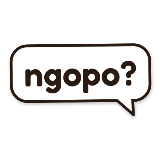 Balon chat bertuliskan ngopo?
