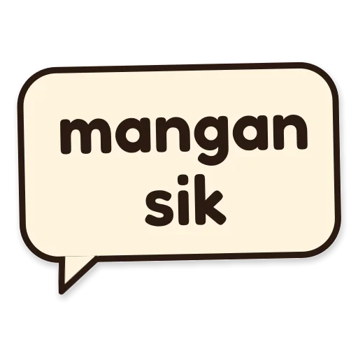 Balon chat bertuliskan mangan sik