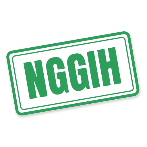 Stempel bertuliskan NGGIH