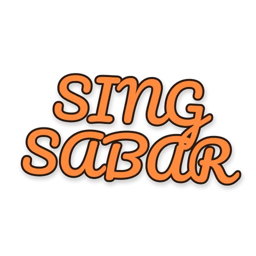 Tulisan SING SABAR