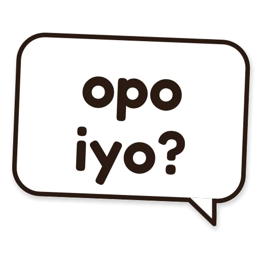 Balon chat bertuliskan opo iyo?