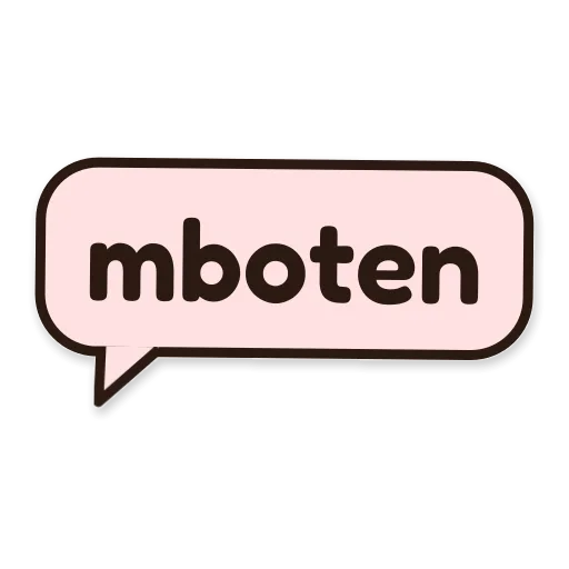 Balon chat bertuliskan mboten