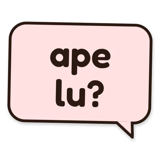 Balon chat bertuliskan ape lu?