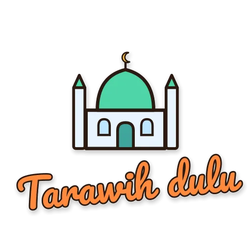 Masjid, tulisan Tarawih dulu