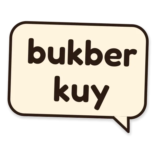 Balon chat bertuliskan bukber kuy