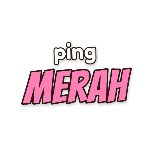 Tulisan ping merah