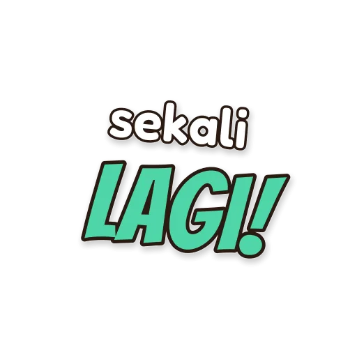 Tulisan sekali lagi!