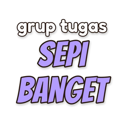Tulisan grup tugas sepi banget