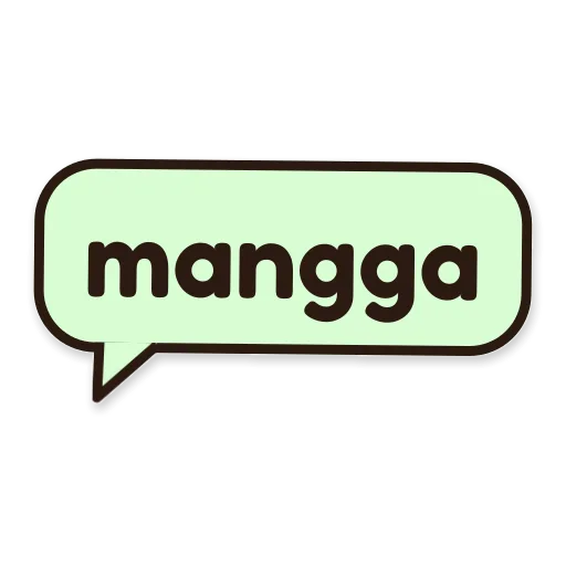 Balon chat bertuliskan mangga