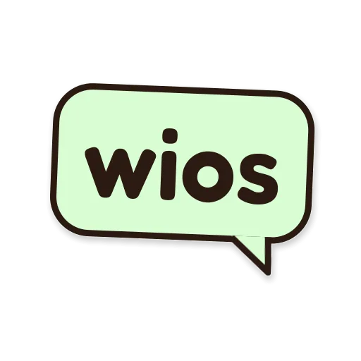 Balon chat bertuliskan wios