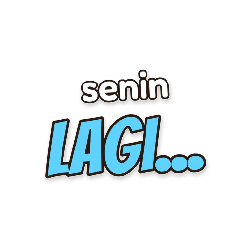 Tulisan senin lagi...